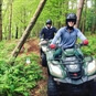 2 quads going through the woods